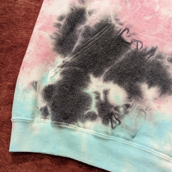 Artist Union Tie Dye Hooded Pullover Sweatshirt - Picture 6 of 14